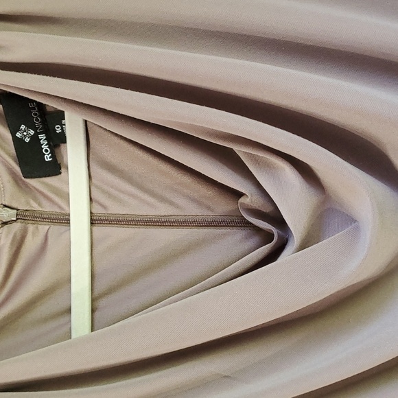 RONNI NICOLE GRAY JUMP SUIT, size‎ 10. Cowl neck. Wide leg. Nice - Picture 5 of 12